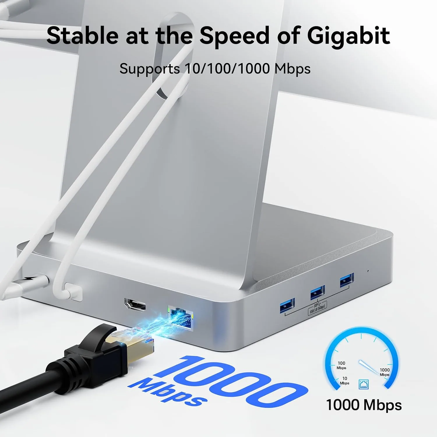AGEEN 14-Port 10Gbps USB-C Hub for iMac 24 inch 2021/2023/2024 M1/M3/M4 - Image 5