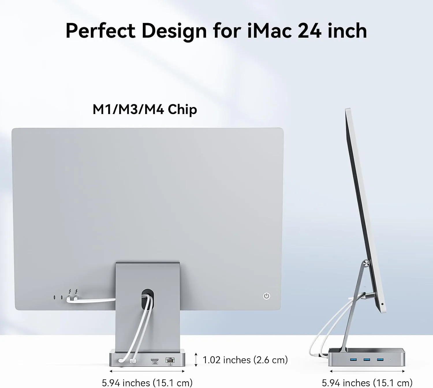 AGEEN 14-Port 10Gbps USB-C Hub for iMac 24 inch 2021/2023/2024 M1/M3/M4 - Image 8